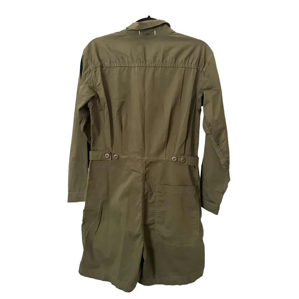 ALEX MILL‎ Utility Style Long Sleeve Romper Sz Small